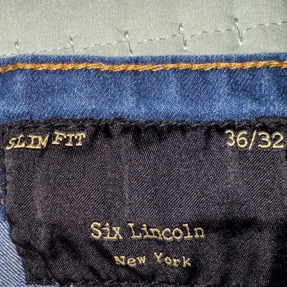 Six Lincoln NY men’s Slim Fit Jeans. Size 36x32. VGUC. - Picture 8 of 10